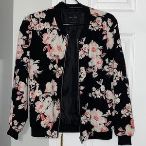 floral bomber jacket